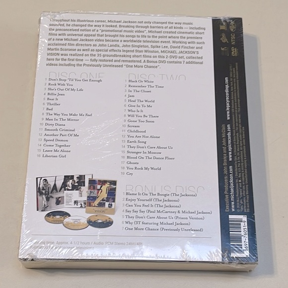 Media Michael Jacksons Vision Deluxe Dvd Video Album Poshmark